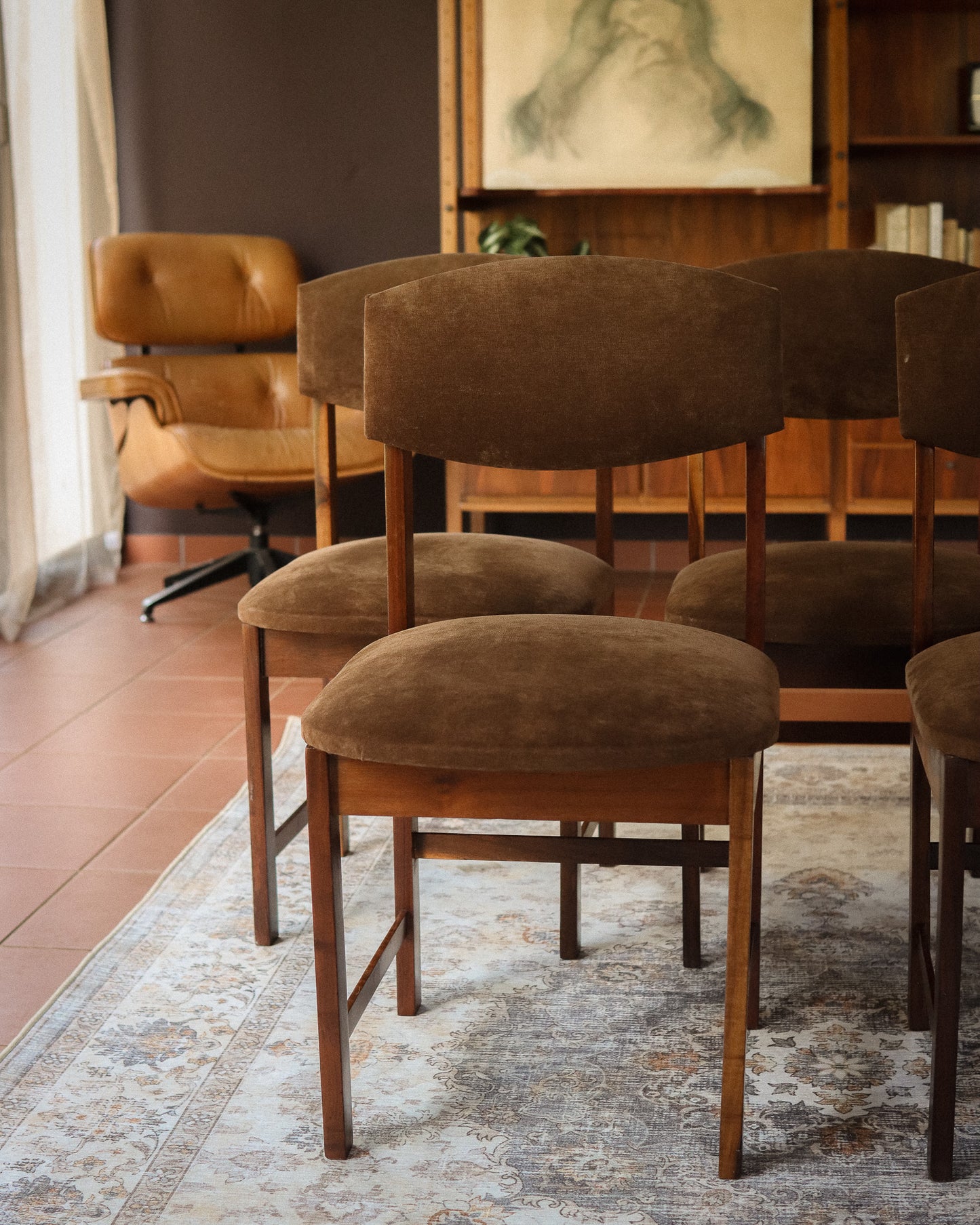 Set of 5 Retro Dining Chairs