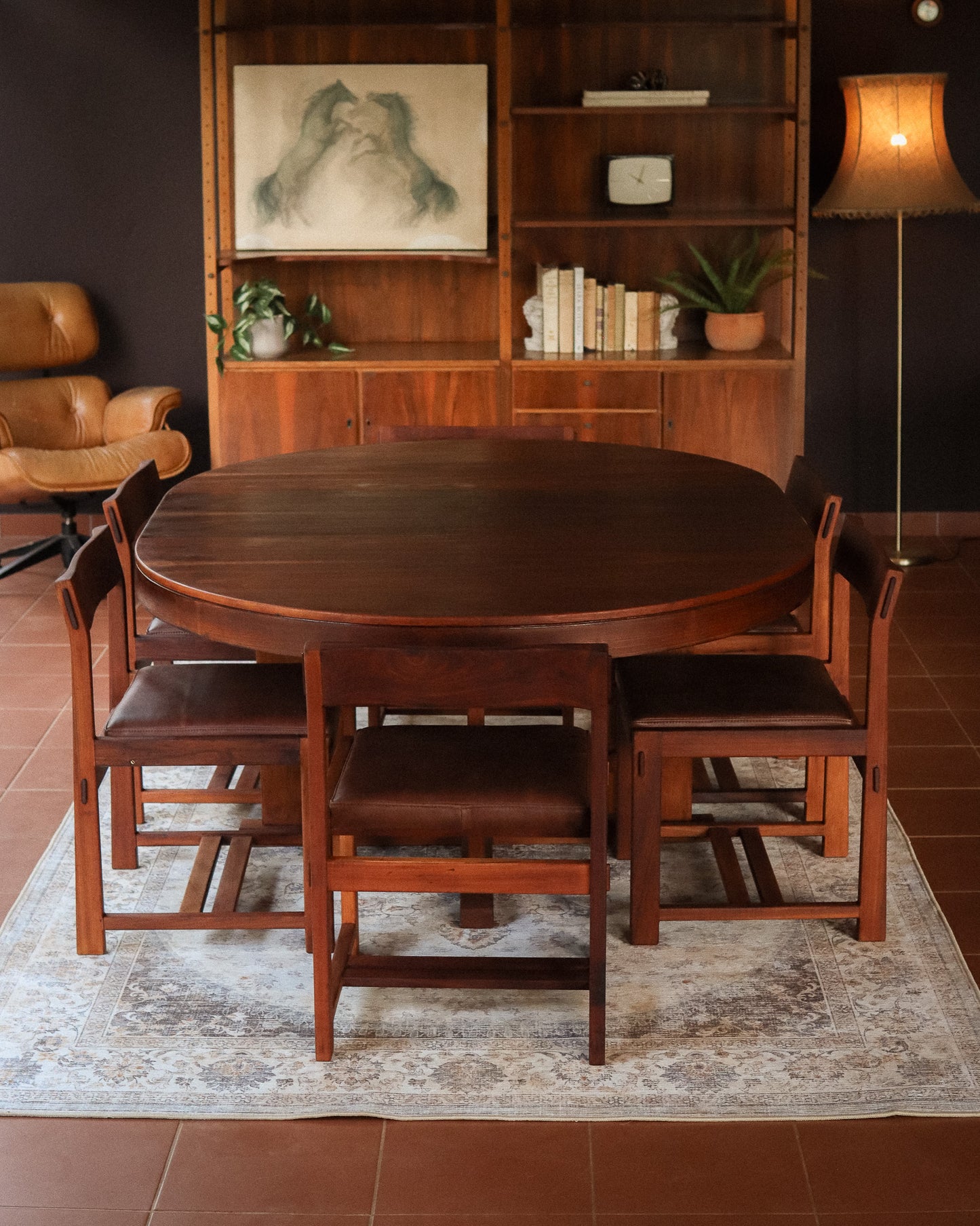 Set of 6 Leather Torrente Dining Chairs