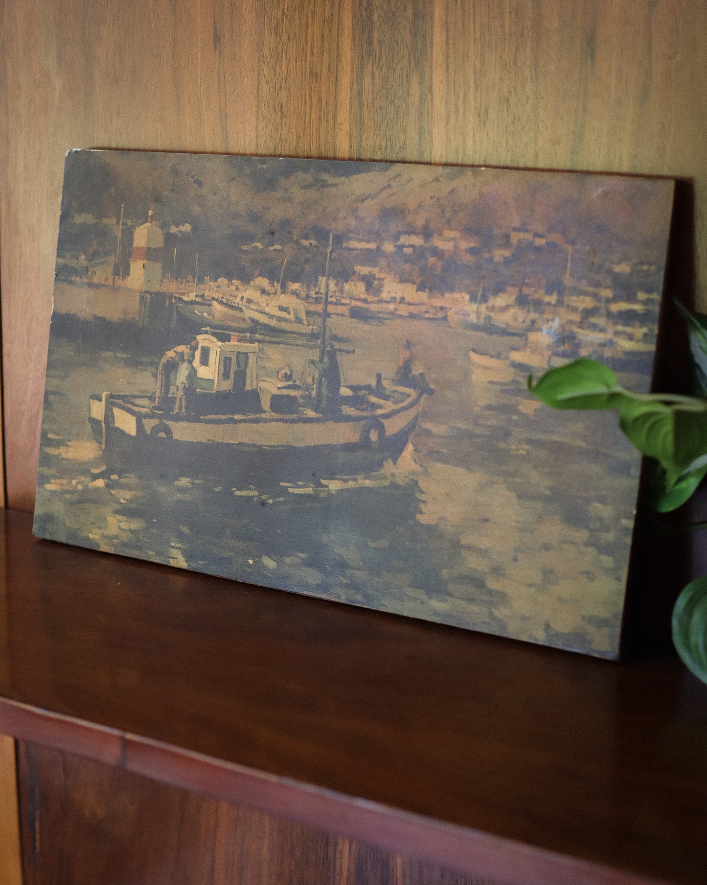 Vintage Harbour Scene Print