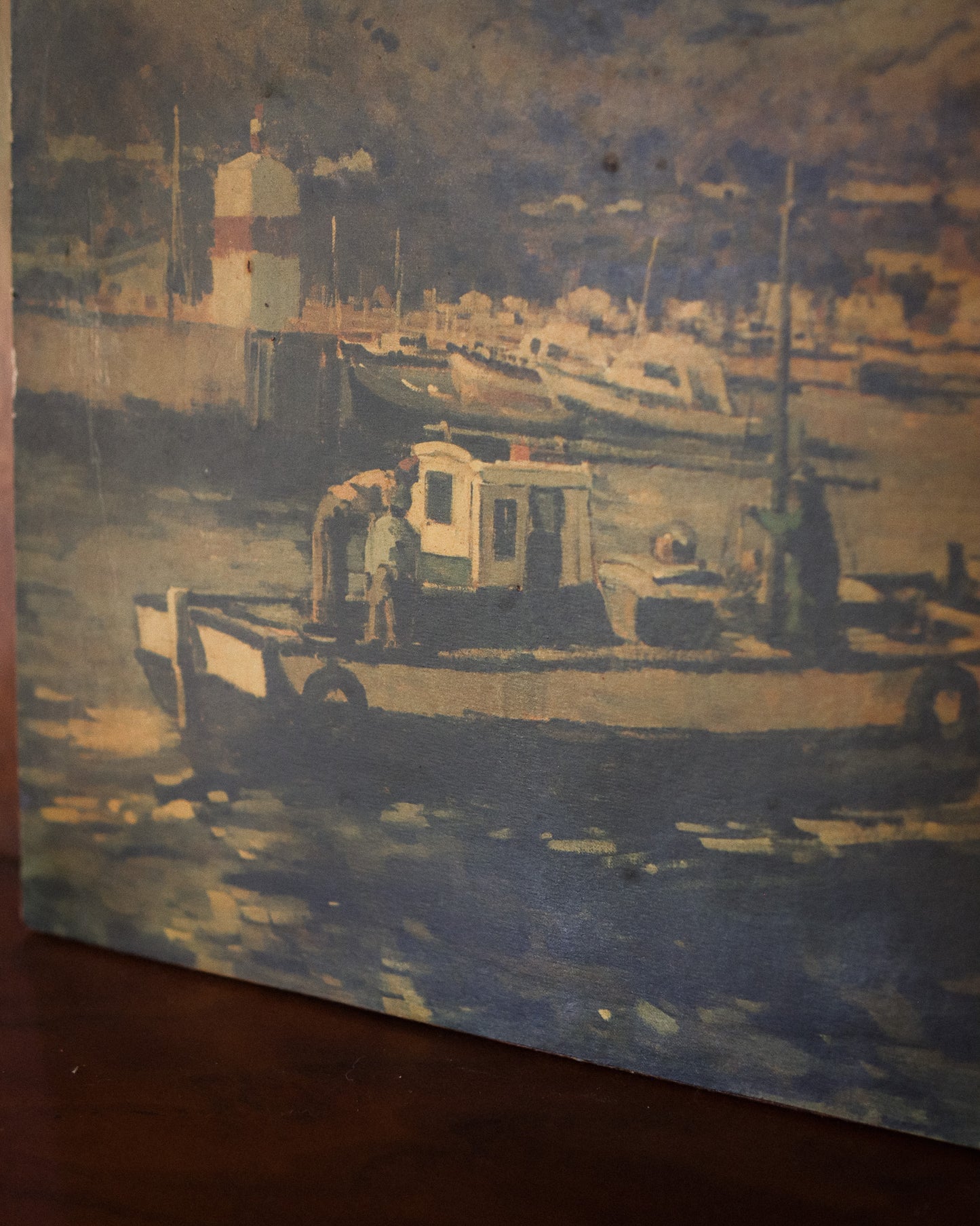Vintage Harbour Scene Print
