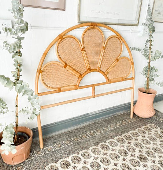 Double Petal Cane Headboard