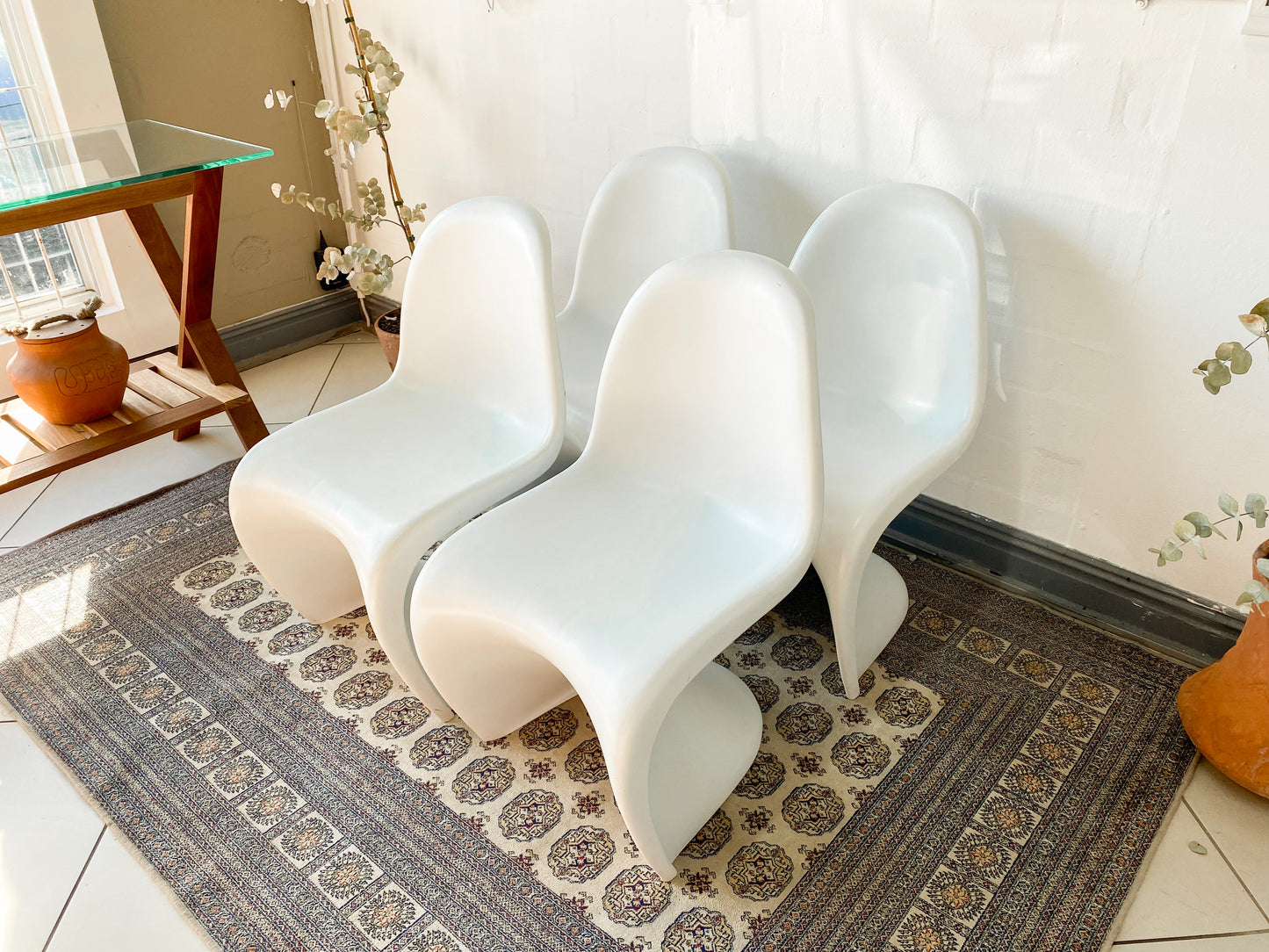 Set of 4 Verner Panton Styled Chairs