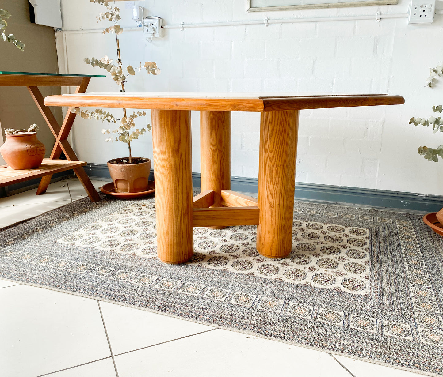 Travertine Dining Table