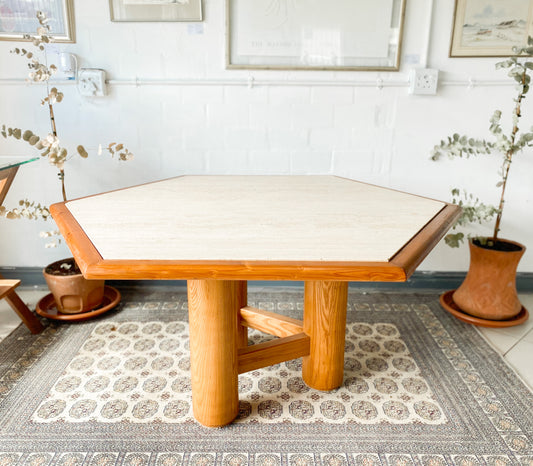 Travertine Dining Table