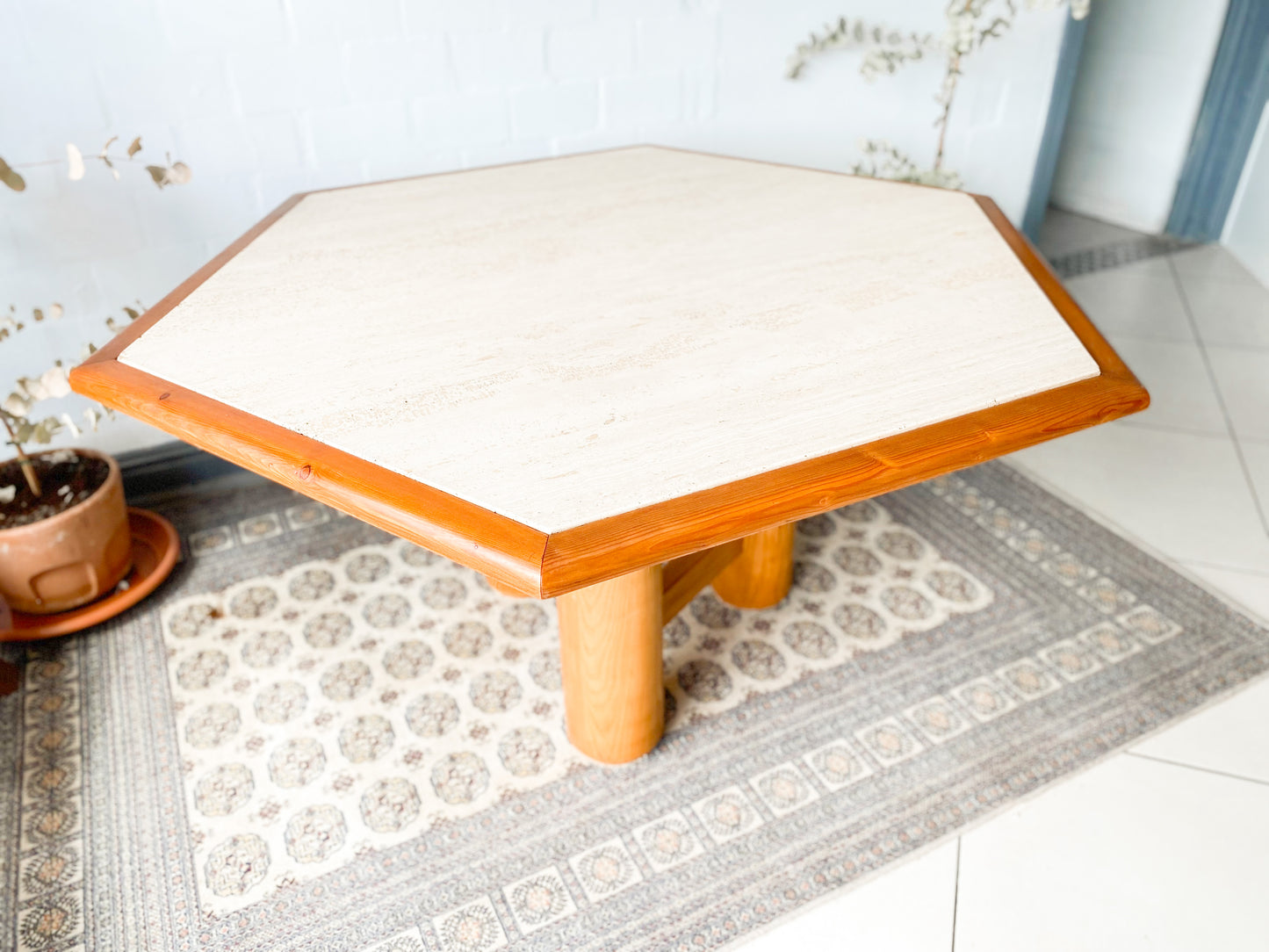 Travertine Dining Table