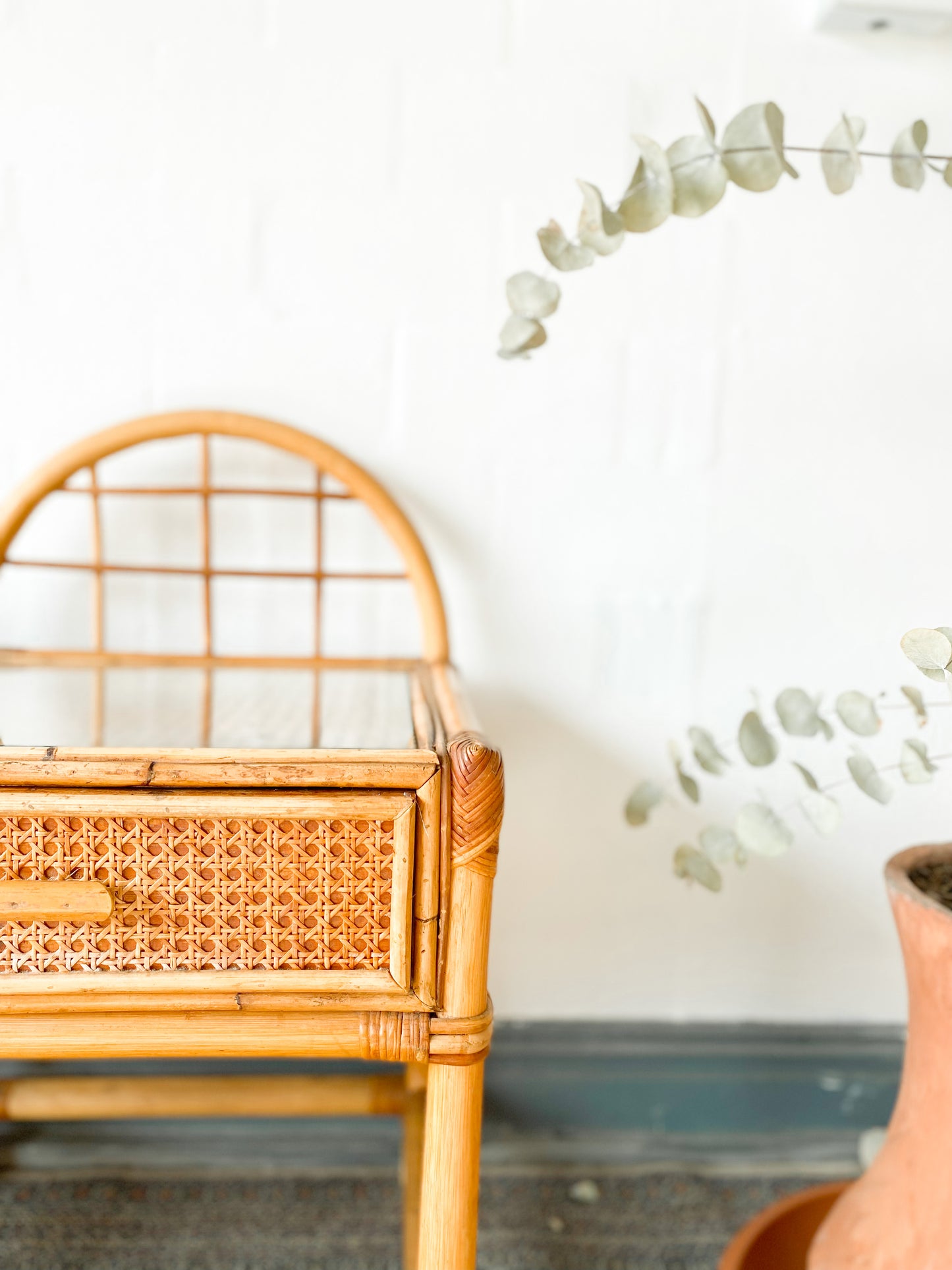 Cane Pedestals Featuring Dome Detailing