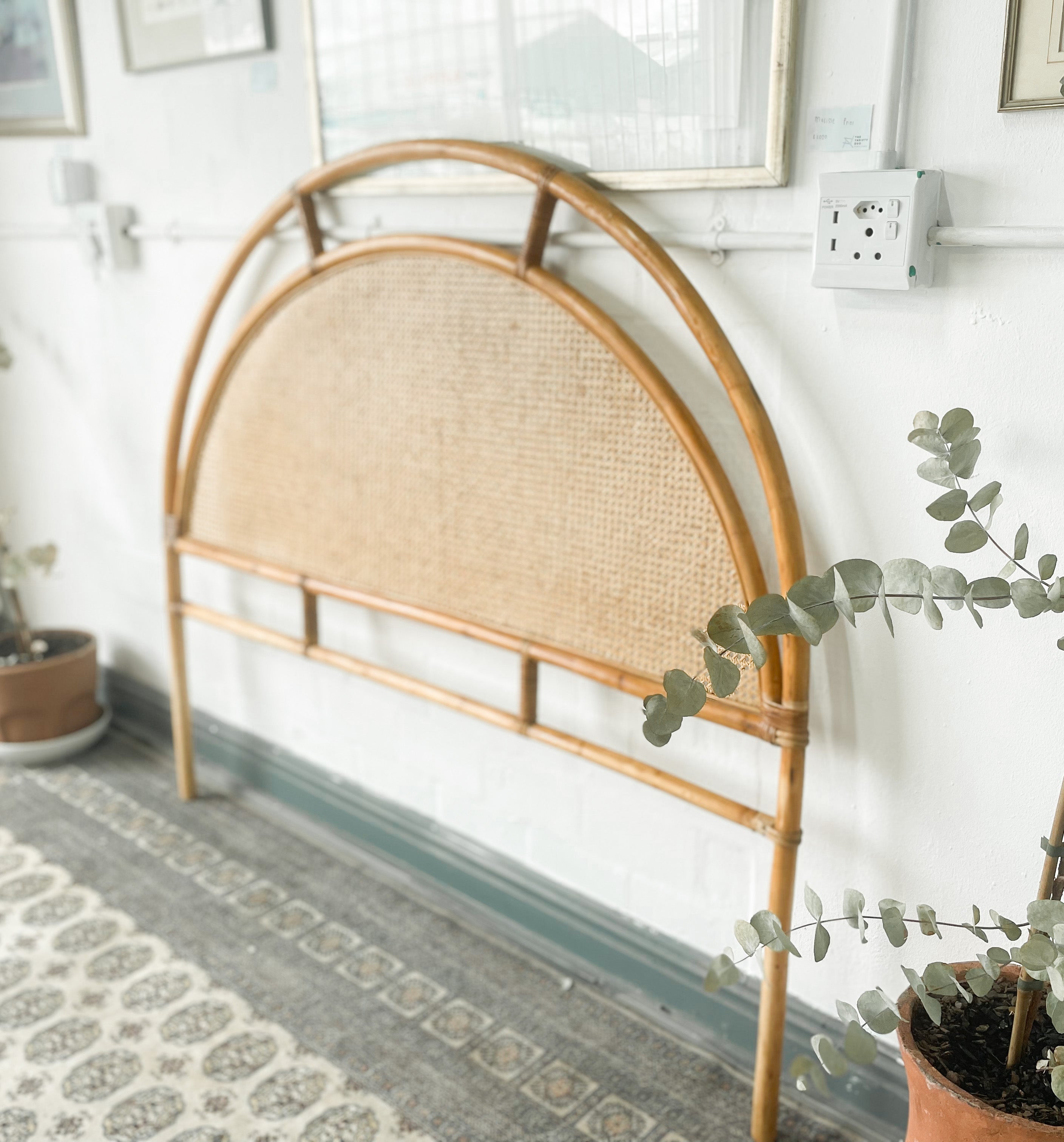 Queen Dome Cane Headboard – The Thrifty Duo