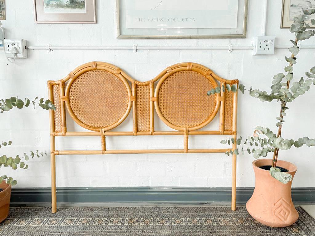 Circular Cane Headboard