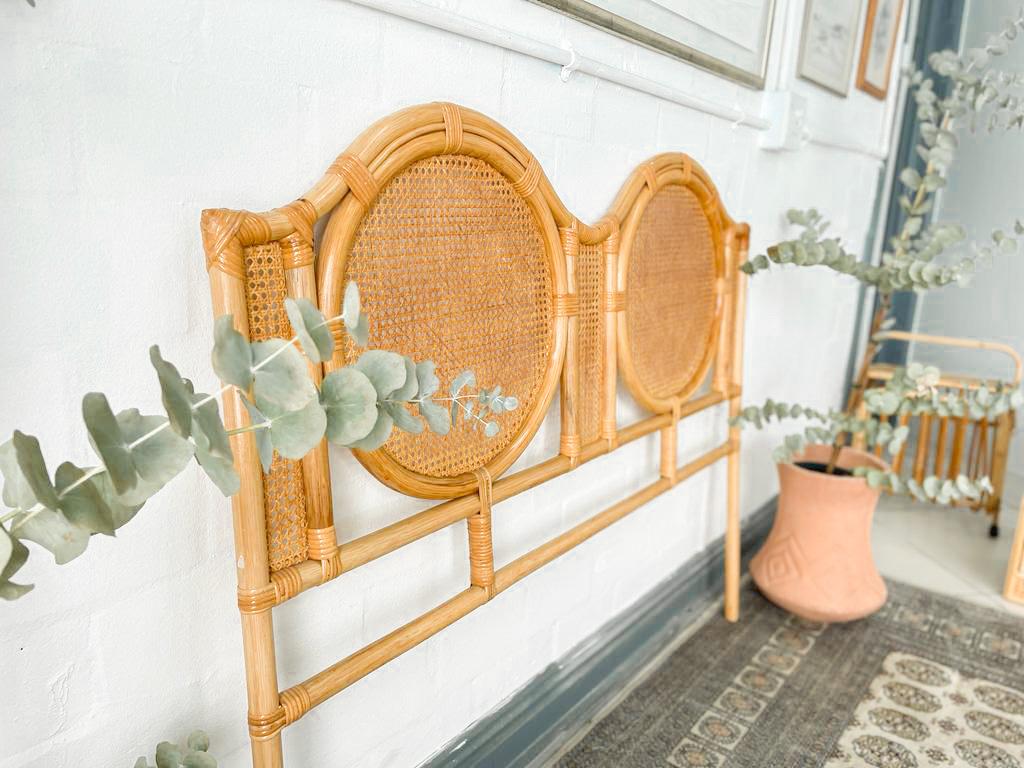 Circular Cane Headboard